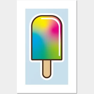 trippy psychedelic vector of a lolly Posters and Art